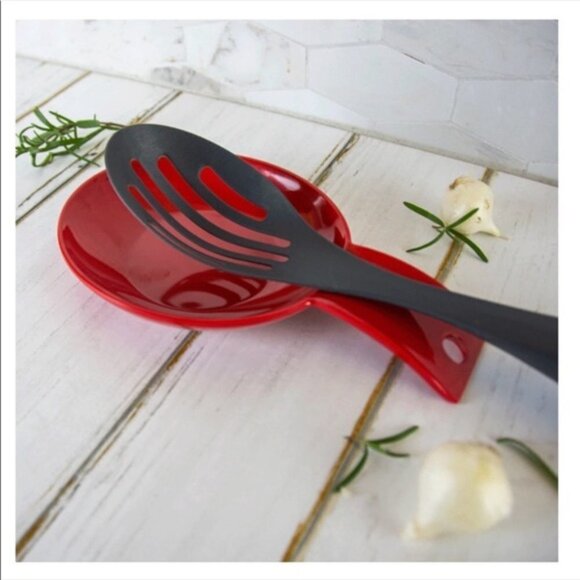 Range Kleen Christmas Red Buffet Spoon Rests Reusable Stackable 6 Piece Bundle - Picture 3 of 9